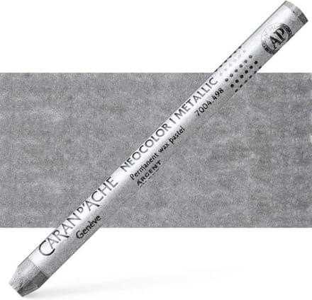 Caran d´Ache Neocolor I Permanente Waskrijt | Zilver Metallic (498)