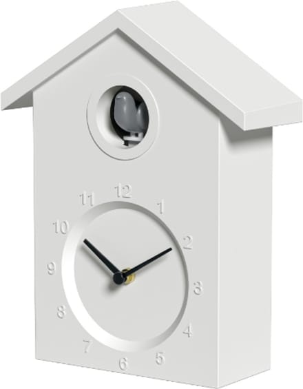 Nexxt Koekoeksklok Wandklok met Instelbaar Volume en Nachtstand - Wit