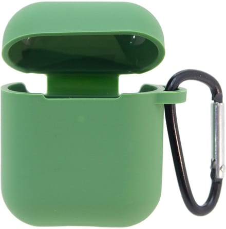 Premium Hoesje Geschikt Voor Airpods 1/2 - Groene Oplaadcase Van Plastic