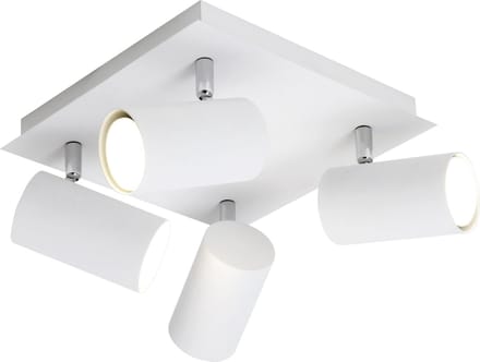TRIO MARLEY - Spot - Wit - excl. 4x GU10 3 W - Dimbaar met schakelaar
