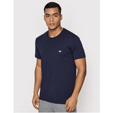 Emporio Armani Maat M  Pattern Mix Mannen Shortama - Marin Vertical Stripe
