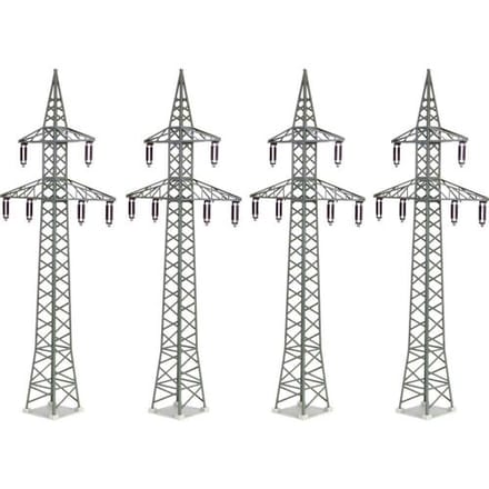 Kibri 38533 H0 Deco-set elektriciteitsmasten (4 stuks)