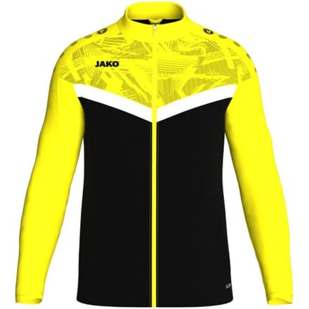 Jako Iconic Polyestervest Kinderen - Zwart / Zachtgeel | Maat: 152