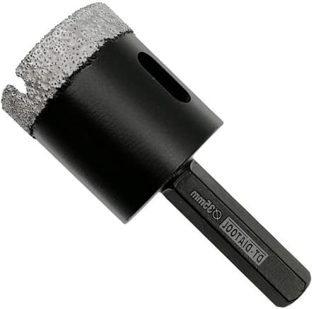Diamant Boor - Gatzag - Droog Boren - Vacuüm Gesoldeerd - 35mm - Zwart