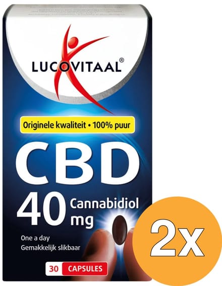 2x Lucovitaal CBD 40Mg (30 capsules)