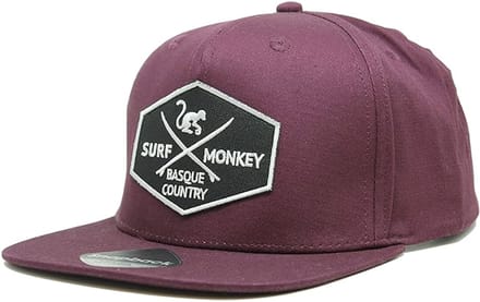 Truckerpet - Platte klep - Snapback / Volwassenen / Eén maat (Bordeauxrood)