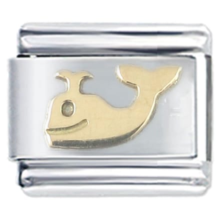Schakel Bedel - Walvis - 9mm Schakel voor Italiaanse Bedelarmband