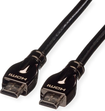 ROLINE HDMI Ultra HD Kabel met Ethernet, M/M, zwart, 20 m