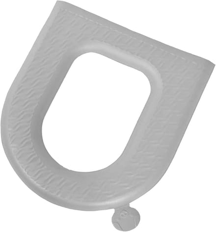 Comfortabel en Waterdicht Toiletzitting Kussen Grijs met Handvat