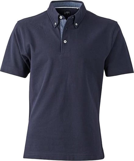 James and Nicholson Herenpolo (Marine / Licht Denim)