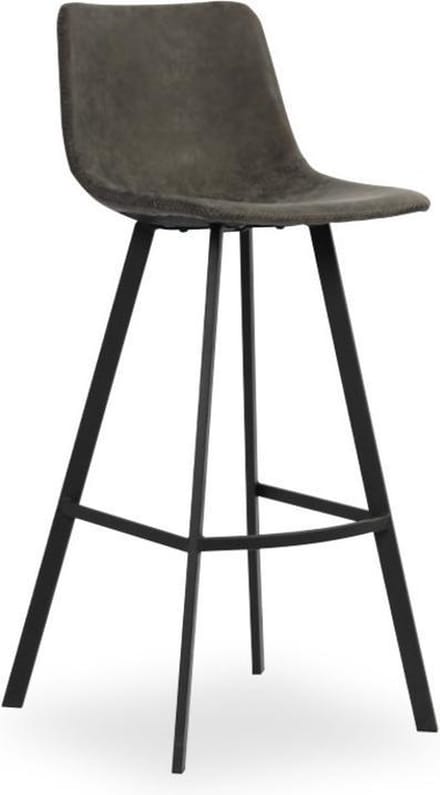 Barstoel - Counterstoel Ozan - grijs - zithoogte 65cm