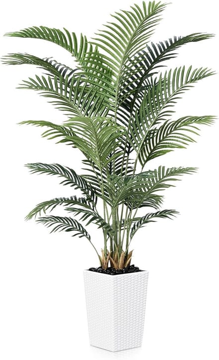 Kunstpalm - Decoratie plant - Binnen decoreren - UV bestendig - 180 cm - Wit
