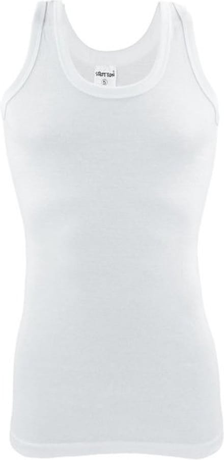 Heren onderhemd - SQOTTON® - 100% katoen - Wit - Maat M/L