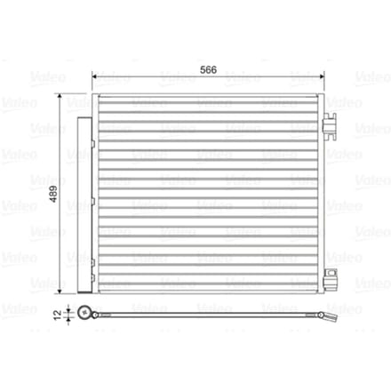 Condensator, airconditioning VALEO 822559