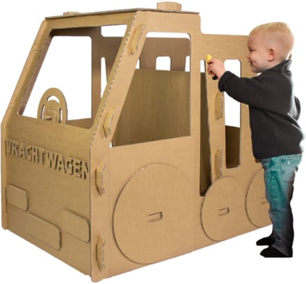 Kartonnen vrachtwagen - 73 x 106 x 95 cm - Kartent