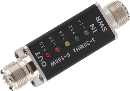 Draagbare digitale SWR-meter 5-100W voor mobiele radio's - LED-indicator