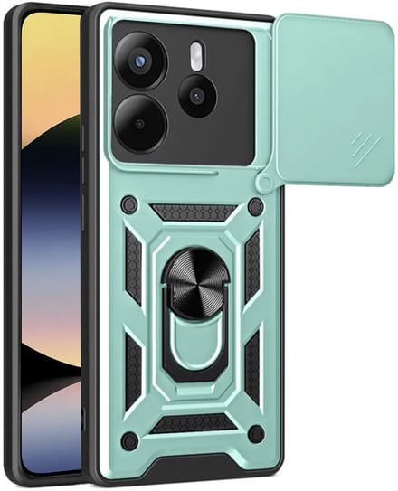 Hoesje geschikt voor Xiaomi Redmi Note 14 4G 164.8mm - Techsuit Camshield Back Cover - Groen
