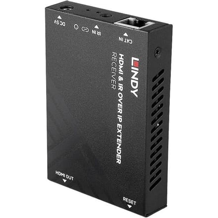 LINDY HDMI & IR über IP Receiver HDMI-ontvanger RJ45, Infrarood 150 m
