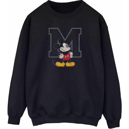 Disney Dames/Dames Klassiek M Mickey Mouse Sweatshirt (Zwart)