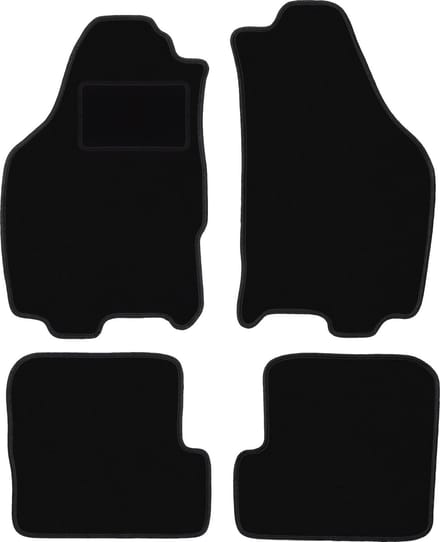 Zwarte veloursmatten voor: Lancia Ypsilon II hatchback (2003-2011)