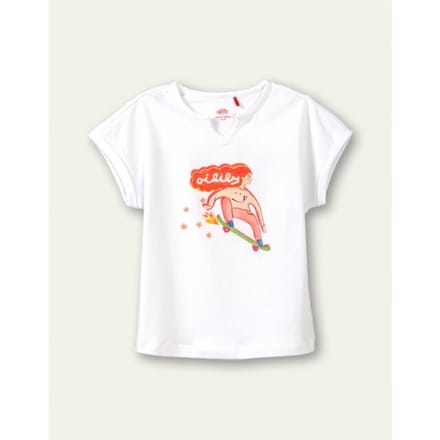 Oilily Tessa - T-Shirt - Meisjes - Wit - 98/3T