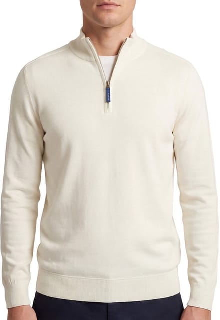Blue Industry trui creme half zip