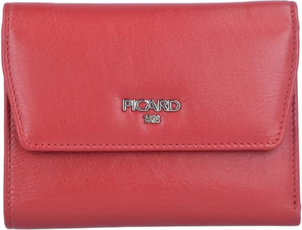 PICARD Leren Portemonnee Bingo Flap Wallet Red Rood