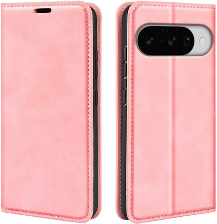 MobyDefend Hoesje - Geschikt voor Google Pixel 10 / Google Pixel 10 Pro - Luxe Wallet Bookcase (Magnetische Sluiting) - Roze