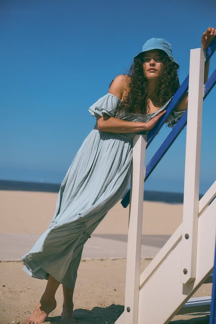 Yoko summer dress | Light Grey - Light Grey / S