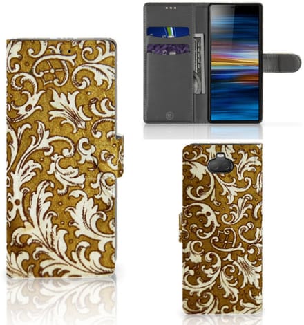 Wallet Case Sony Xperia 10 Barok Goud