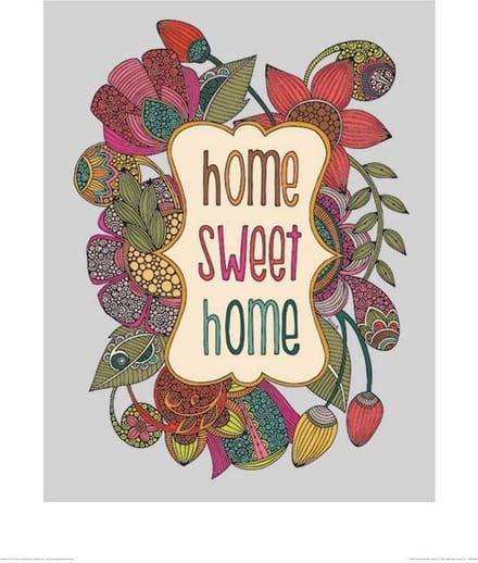 Kunstdruk Valentina Ramos - Home Sweet Home 40x50cm