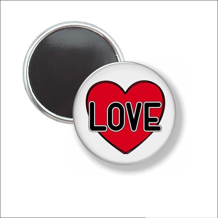 Button Met Magneet 58 MM - Love - NIET VOOR KLEDING