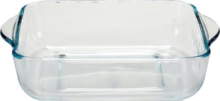 Pasabahce Ovenschaal van borosilicaat glas - vierkant - 2 Liter - 25,5 x 22 x 6 cm