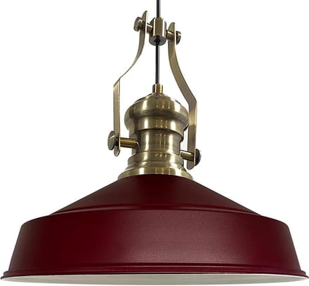 Bamyum Hanglamp Vintage, Bordeaux Grote Lamp