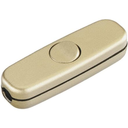 interBär 5055-010.01 Snoerschakelaar Goud 1x uit/aan 3 A 1 stuk(s)