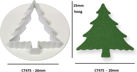 Kunststof uitsteker - kerstboom mini - PME Arts&Crafts