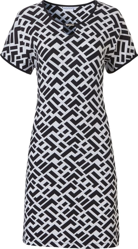 PastunetteBeach Dames Jurk zwart wit - Maat 36