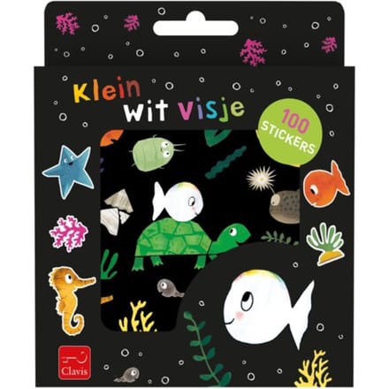 Clavis Klein wit visje stickerset. 3+