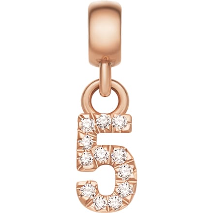 Daniel Wellington DW Charm Number 5 Rose Gold