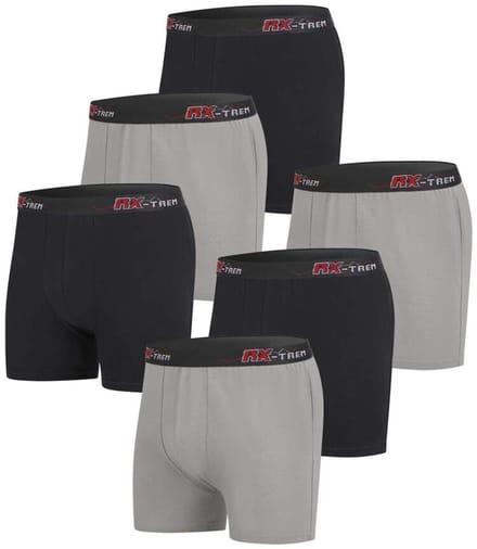 ATLAS FOR MEN - Set van 6 boxershorts - Heren - Verkrijgbaar in grote maten - L