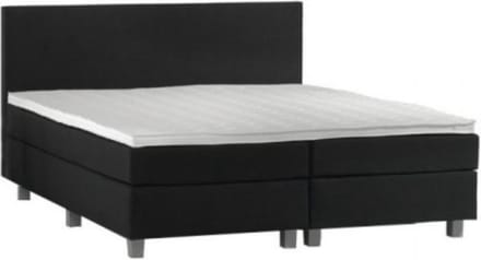 Boxspring Borger 2 persoons  - luxe gestoffeerde boxspring - 2 persoon - zwart 140x200
