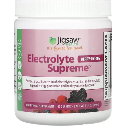 Jigsaw Health, Electrolyte Supreme, Berrylicious, 11.4 oz (324 g)