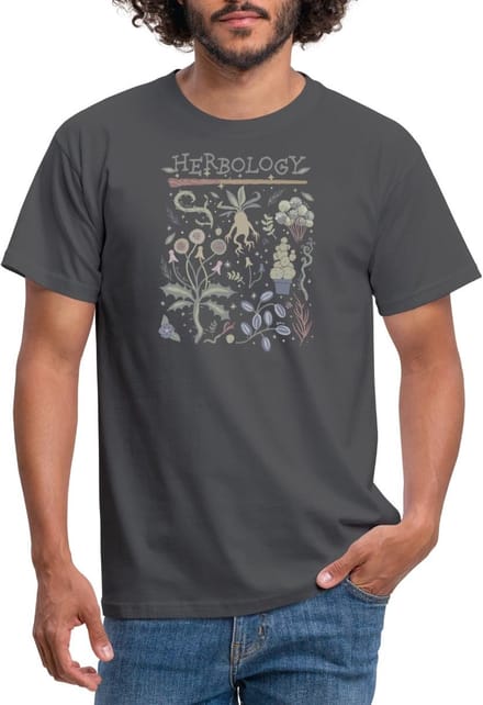 Harry Potter Herbology Botanisch Kruiden Ontwerp T-Shirt Heren