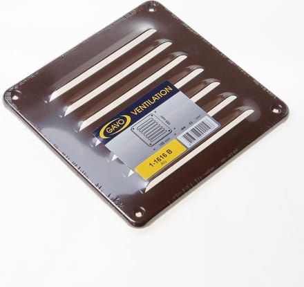 Gavo Schoepenrooster aluminium bruin 15.5 x 15.5cm (Prijs per stuk)