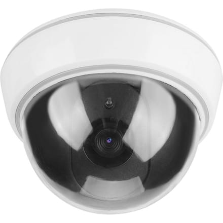 Caméra de simulation dôme factice, fausse alarme de surveillance de sécurité, lumière LED clignotante