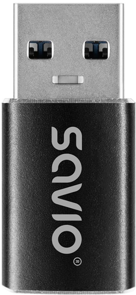 Savio Usb-C-Adapter Voor Laptop En Telefoon Usb-A 3.1 Mini Ak81 Gegevensoverdracht