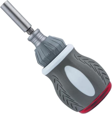Ratelschroevendraaier Set - Reparatietool 9-in-1 - Klusjes Thuis - Magnetische Bits - 12.2x5cm - Niet gespecificeerd