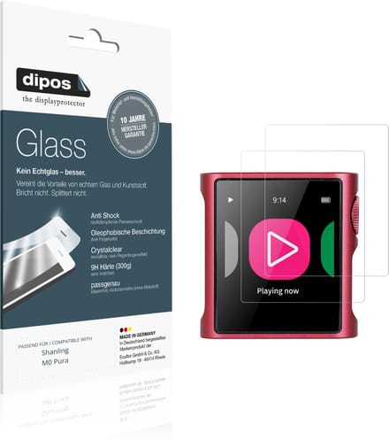 dipos – 2x Pantserfolie geschikt voor Shanling M0 Pura | 9H Screenprotector