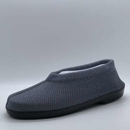 Gebreide Portugese Schoen - Grijs Silver - Maat 39 - Instappers - Pantoffel
