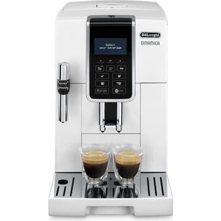 Machine expresso broyeur - De'Longhi - Dinamica - ECAM350.35.W - 6 recettes - Blanc blanc